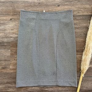 Alexander Wang Grey Zip-Up Mini Skirt